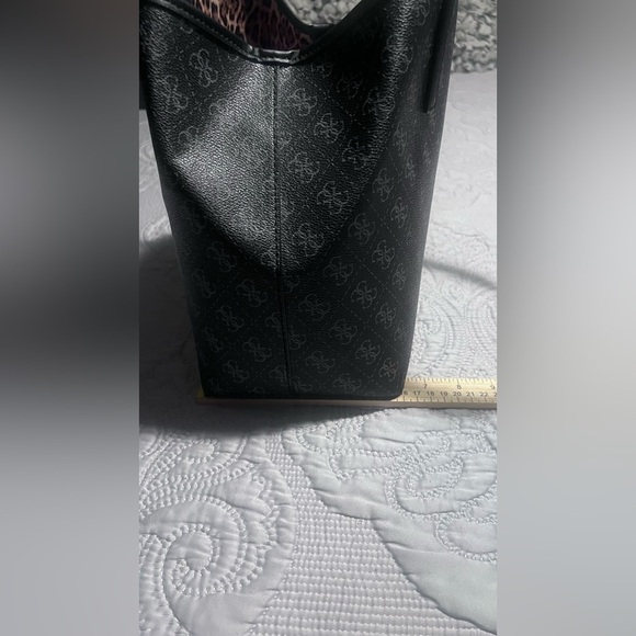 Guess Black and Red Logo Tote - Picture 8 of 11